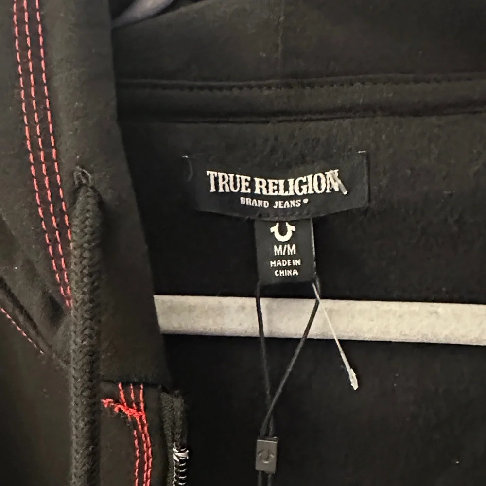 True Religion Black and Red Men's Sweater